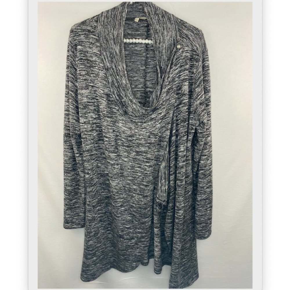 Soft Surroundings Sweater Wrap Medium Gray